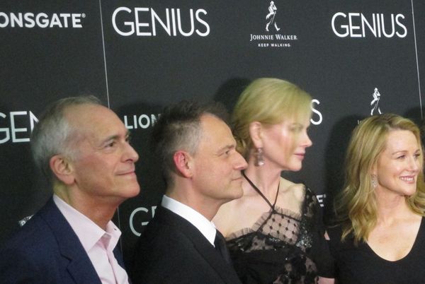 A Scott Berg with Michael Grandage, Nicole Kidman and Laura Linney 